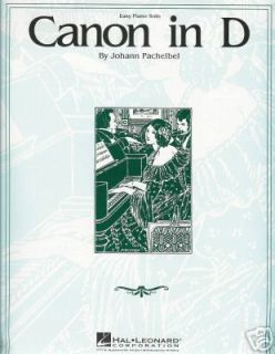 Pachelbels Canon in D Easy Piano Solo Sheet Music