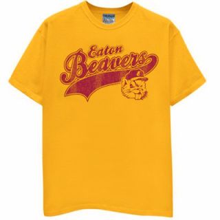 Eaton Beavers Dirty Baseball Rude Sex Pimp T Shirt Gold