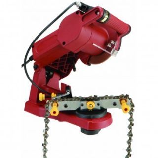 Electric Chain Saw Sharpener w Chain Saw Vice Wall Bench Vice