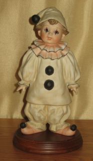  Clown Peaches 1983 Made in Malaysia Lim Ed w Wood Stand Mint