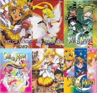Sailor Moon Complete English Series DVD Set  Season 1, 2, 3, 4, 5 and