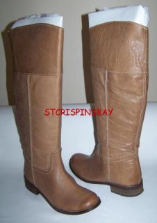 MIA Elisa Natural Leather Boots Womens 6 New Retail $170 Riding Knee