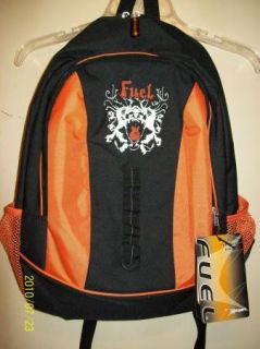 Eastsport Fuel Backpack/Book Bag Black/Orange NWT