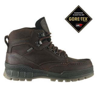 Ecco Mens Boots Track 2 Mid Cut Lace Bison Gore Tex 00195400741 Sz 8 8
