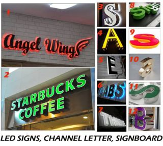 LED Signs LED Sign Letter LEDs Signboard Light Box Custom Channel