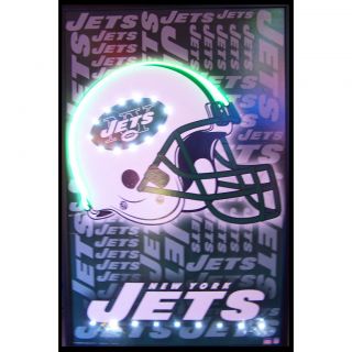 Neon and LED sign Football New York Jets Huge wall lamp light just