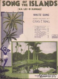 1944 Hawaiian Sheet Music (Song of the Islands)
