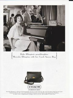1994 Coach Handbags Magazine Print Ad Mercedes Ellingtons Spence Bag