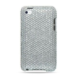 Elegant Silver Rhinestone Diamond Bling Case for Apple iPod Touch 4