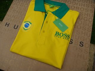 New Hugo Boss Parry Pro Brazil World Cup Olympics Polo Pro Polo Sport