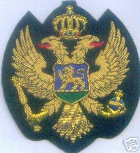 Montenegro Eagle Yugoslavia Crest Bullion Patch Seal
