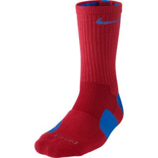 Nike Dri Fit CREW ELITE Basketball Socks Red Blue SX3694 643 Sz 12 15