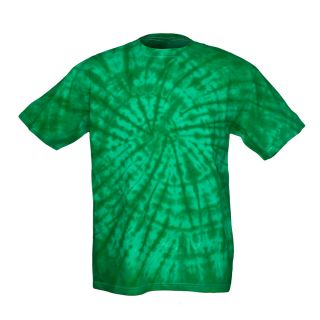 TieDyeKingUSA Tie Dye T Shirt Emerald Vibrant Mens Tye Die Tshirt