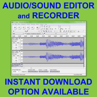  Studio Recording Editing Sound Software CD For PC and MAC Edit 