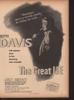 FP1941 The Great Lie Bette Davis Drama Star Movie Costume