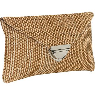 click an image to enlarge earth axxessories straw clutch lt brown