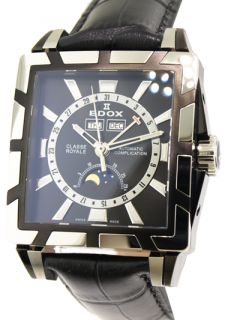 Edox Class Royale Complete Calendar Moon Phases Automatic Swiss Watch