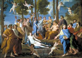 le parnasse painting by poussin, jigsaw puzzle by educa