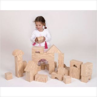 Edushape Giant Wood Like Foam Baby Kid Building Blocks ~BRAND NEW