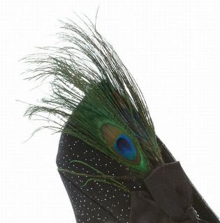  Heel Black 5 Heel Peacock Feather Sparkles Ellie 519 IRIDESCENCE/BLK