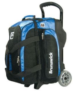 Brunswick Pro Player Premium 2 Ball Roller Bag Blue