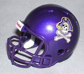 Custom East Carolina Pirates Riddell Pocket Pro Football Helmet