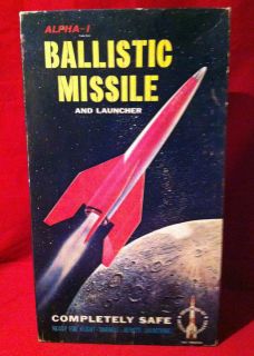 1958 Vintage Scientific Company   Ballistic Missile launcher Toy  WOW