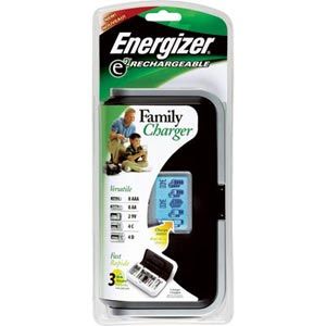 Energizer E2 Charger Fits AA AAA C D 9V NiMH Batteries