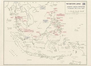  Conquest Burma East Indies WW2 Set of 6 Vintage West Point Maps