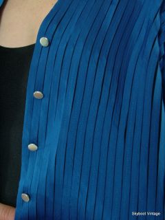 Laura Ashley Electric Blue Cardigan Jacket Top Petite L