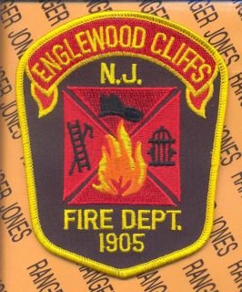 Englewood Cliffs New Jersey Fire Department Ecfd Patch