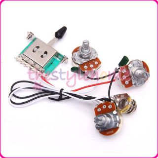 Guitar Wiring Harness 1V2T 1JACK 5Way Switch for Strat Electric Guitar