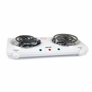 Better Chef Double Electric Adjust Heat Hot Plate Countertop Dual