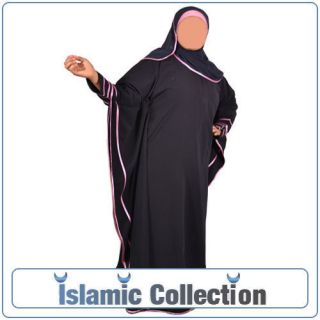 Islamic Dress Butterfly Abaya Navy Farasha Kaftan Eid