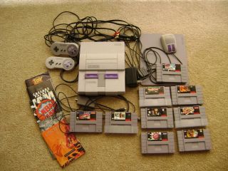 Super Nintendo Entertainment System Console Controllers Games Mouse