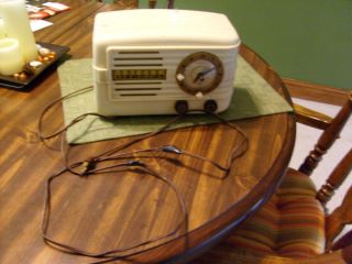 Vintage Emerson Telechron Movement Tube Radio Clock with Alarm Parts
