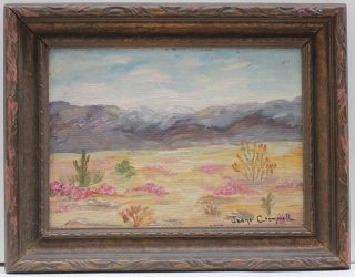 NR~ American West Desert Oil Painting JOANE CROMWELL (1895 1969)