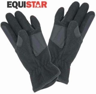 Ovation Equi Star Ladies Fleece Riding Gloves (Black) Size B