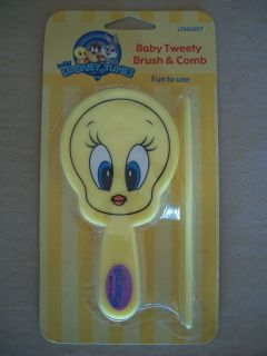 Warner Bros. Baby Looney Tunes Baby Tweety Brush & Comb Set, NEW IN