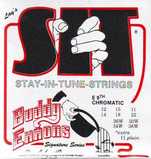 Sit Buddy Emmons Pedal Steel Guitar Strings E9TH Tuning