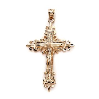 Michael Anthony Jewelry® Textured Crucifix Pendant