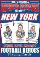 New York Giants Super Bowl NFL Football Playing Poker Cards Fans Hero