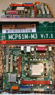 ECS MCP61M M3 V1 0A AM3 Micro ATX AMD Motherboard 890552703555