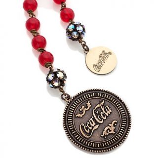 Jewelry Necklaces Beaded Coca Cola Saint Vintage Red Beaded Love