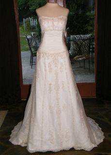En Vogue Exclusive 39137 Wedding Gown 14 Ivory Silver $889 Bids Start