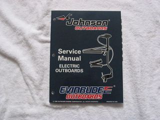 1996 OMC Johnson Evinrude Service Manual Electric Outboards