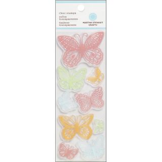 Martha Stewart Scrapbook Clear Stamps   Lace Butterflies at