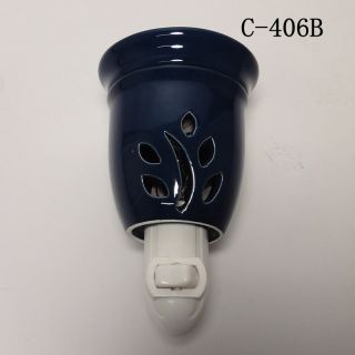 Ceramic Electric Plug in Nightlight Scent Oil Diffuser Warmer Burner