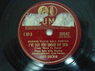 Eddy Duchin Plays Cole Porter 78rpm C 87 2 Record Set