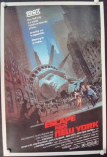 Escape from New York Reprint Movie Poster 1981 1sh